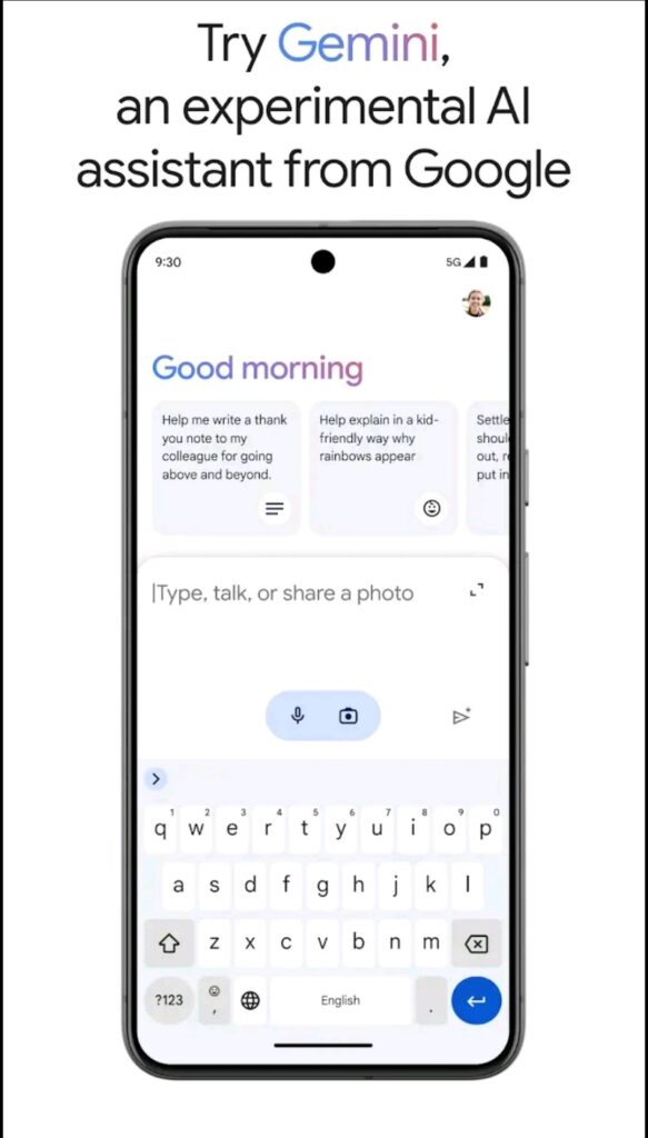 The Gemini app is now available